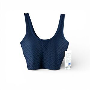 Lululemon NWT Textured Mesh Tennis Tank in Navy Size M